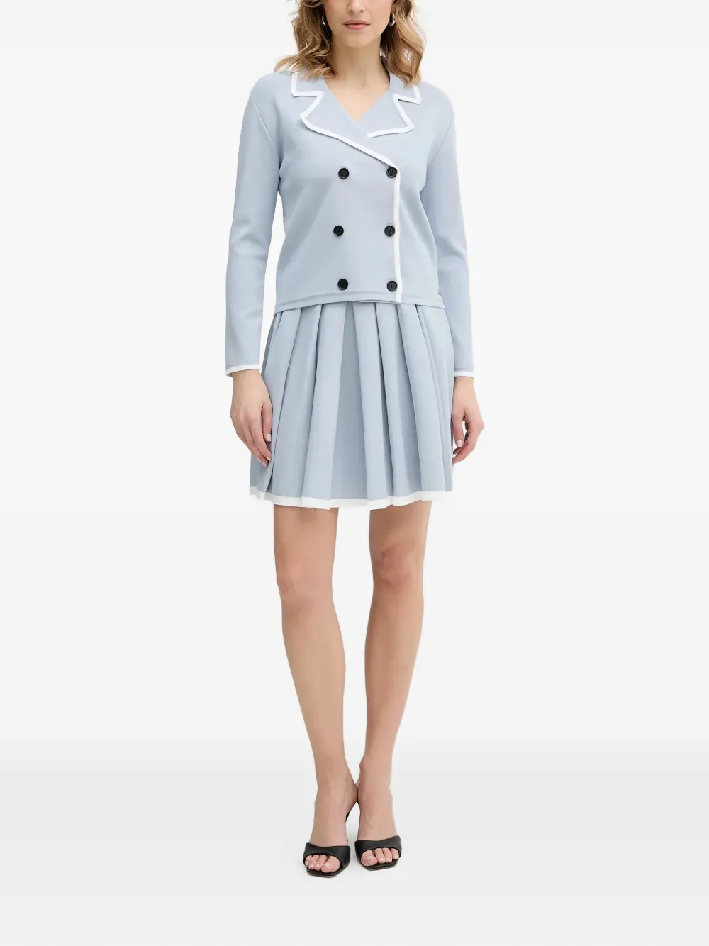  Karl Lagerfeld Double-breasted Cardigan - Blue 
