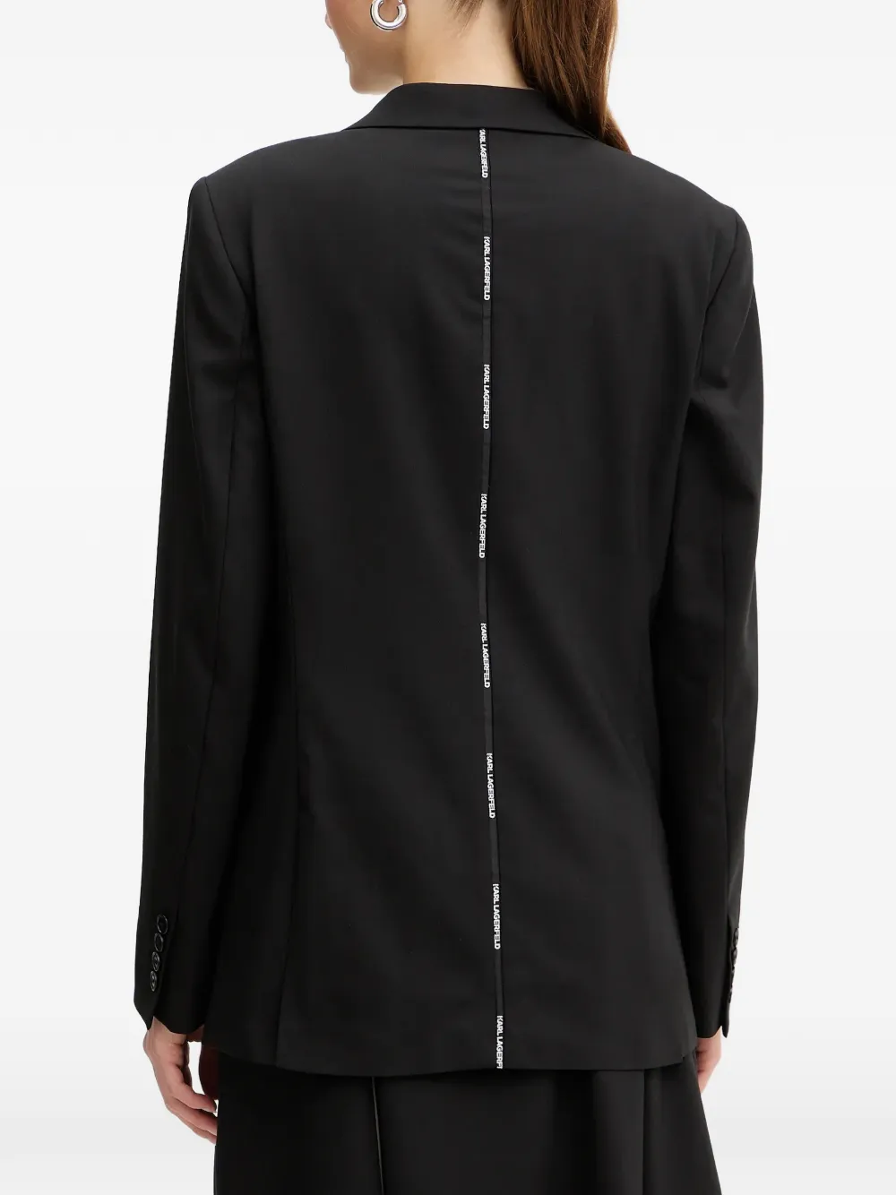  Karl Lagerfeld Single-breasted Blazer - Black 