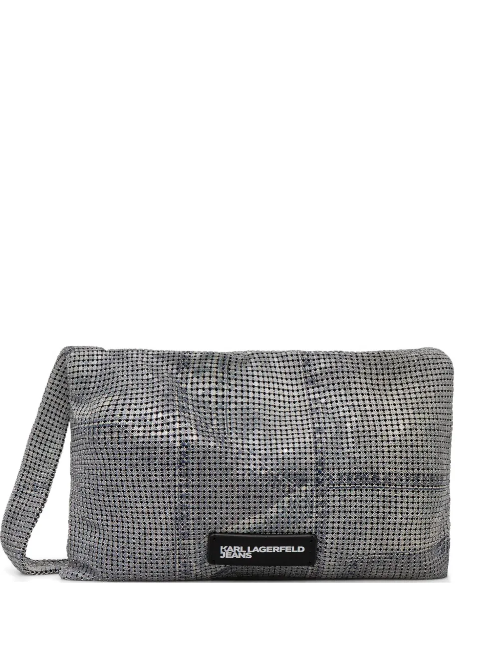 Karl Lagerfeld Jeans mesh tote bag - Argento