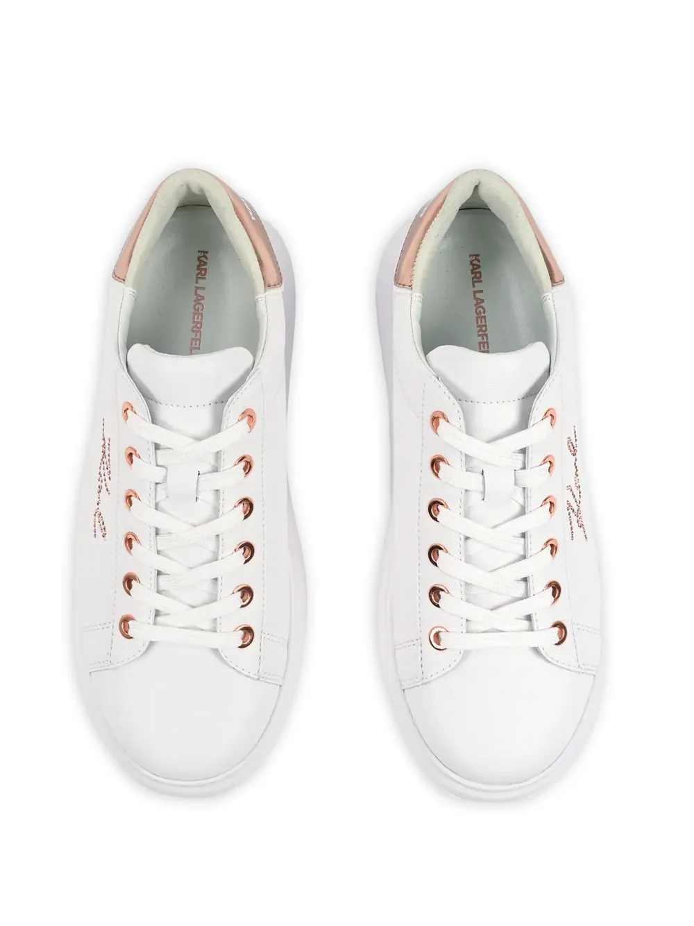 Karl Lagerfeld Sneakers met logo Wit
