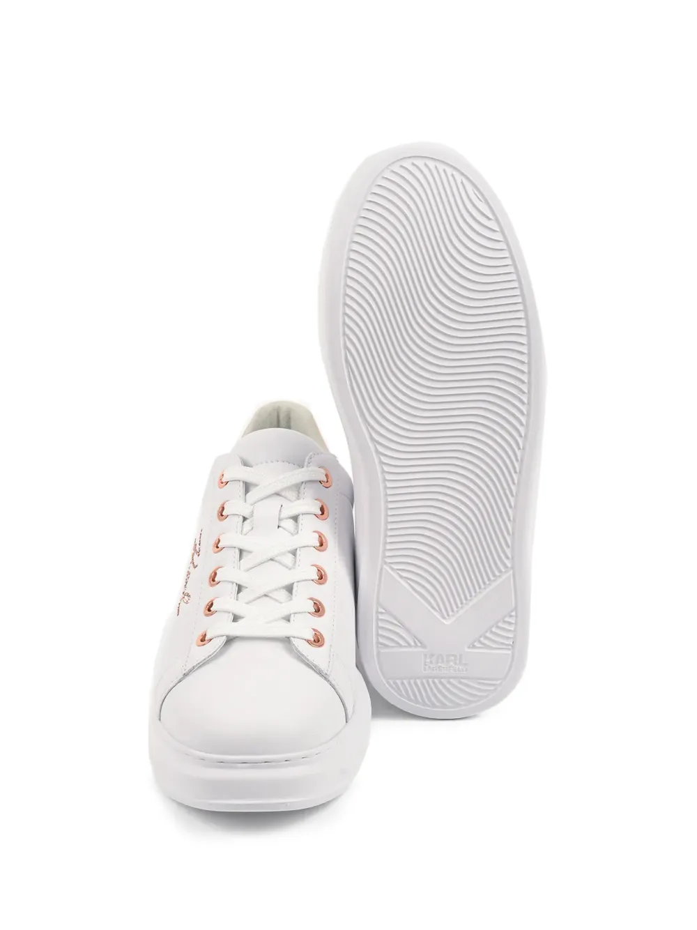 Karl Lagerfeld Sneakers met logo Wit