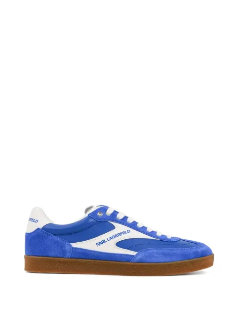 Karl Lagerfeld panelled suede sneakers