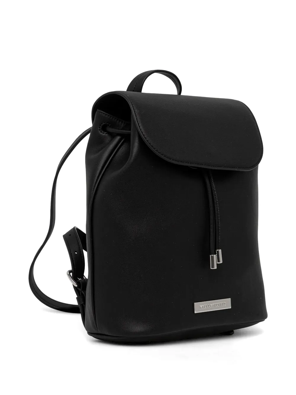  Karl Lagerfeld Drawstring Embossed-logo Backpack - Black 