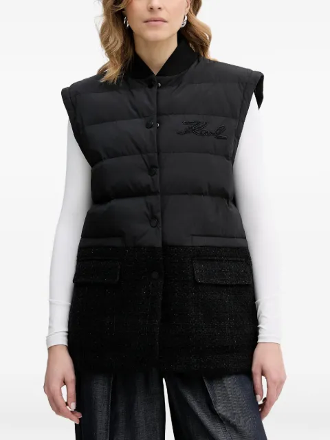Karl Lagerfeld chamarra a paneles con detalle del logo