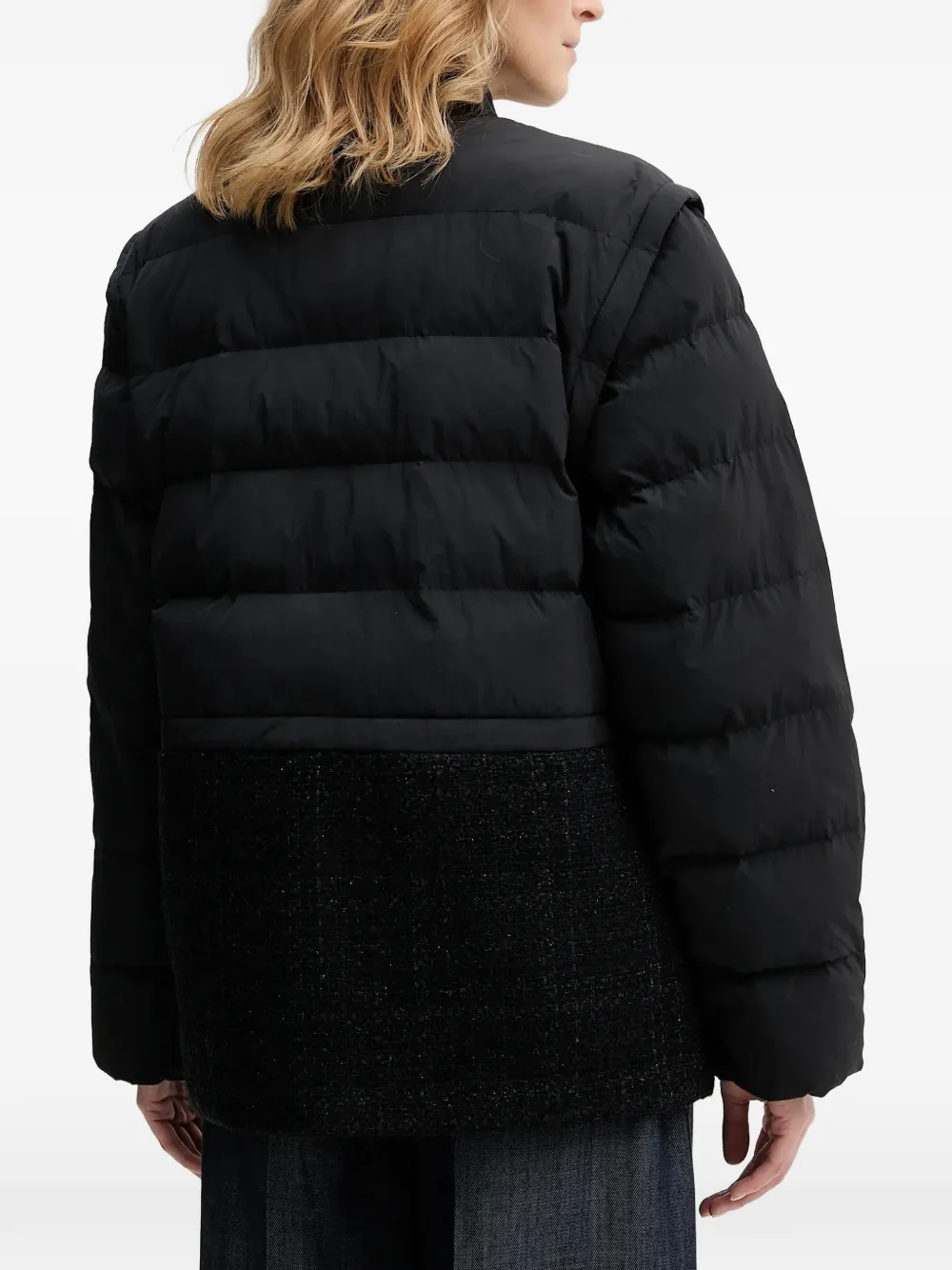  Karl Lagerfeld Logo-detail Panelled Jacket - Black 