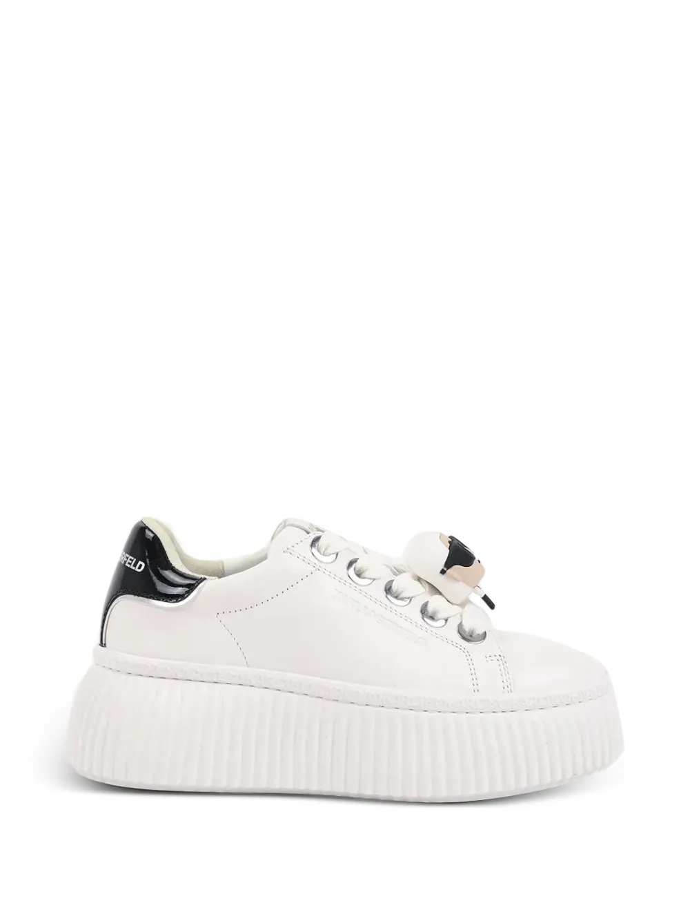 Karl Lagerfeld Sneakers met veterdetail Wit