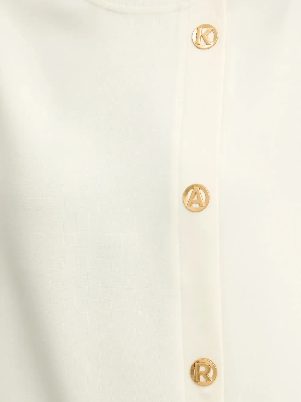 Karl Lagerfeld Top met knopen Beige