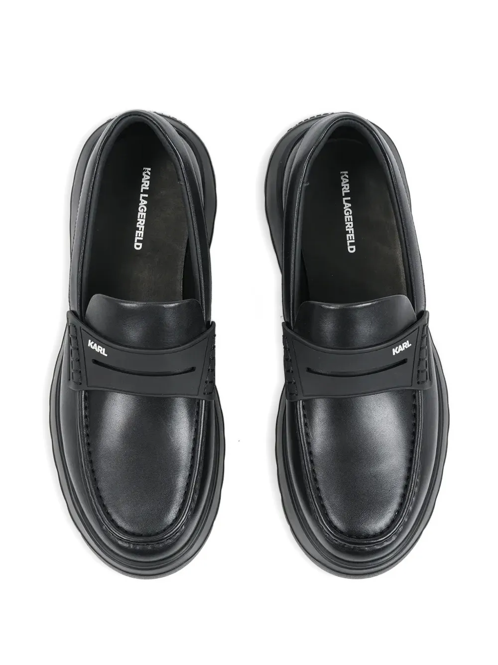 Karl Lagerfeld Keaton Saddle loafers Zwart