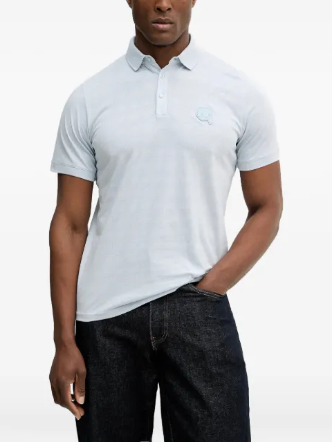 Karl Lagerfeld playera tipo polo con aplique del logo