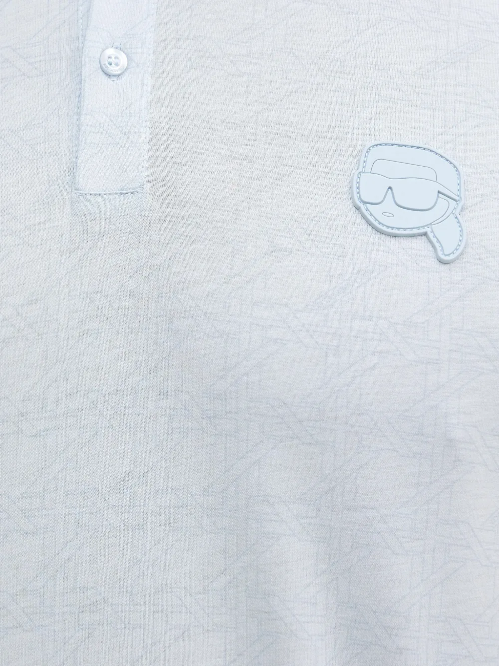 Karl Lagerfeld Poloshirt met logo-applicatie Blauw
