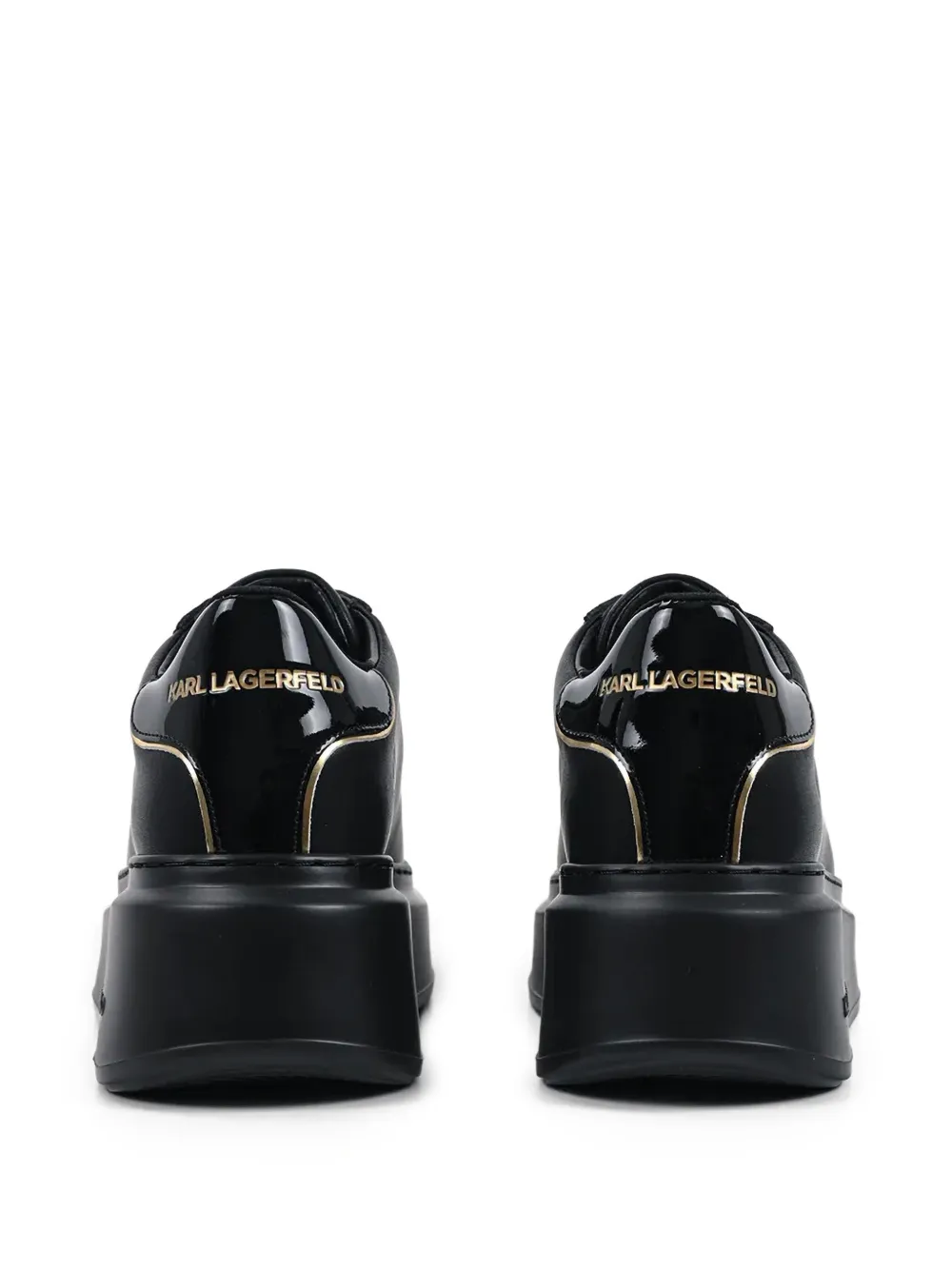 Karl Lagerfeld Anakapri sneakers met plateauzool en logo Zwart