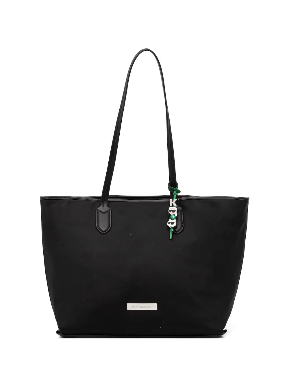Karl Lagerfeld charm tote bag - Nero