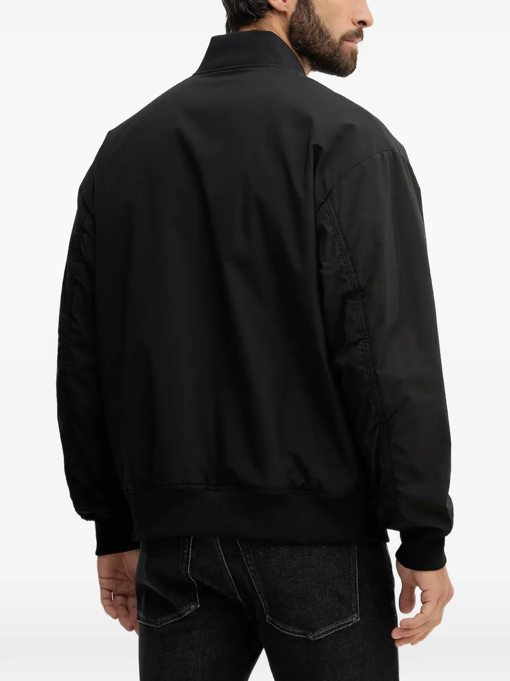 Karl Lagerfeld Bomberjack met rits Zwart