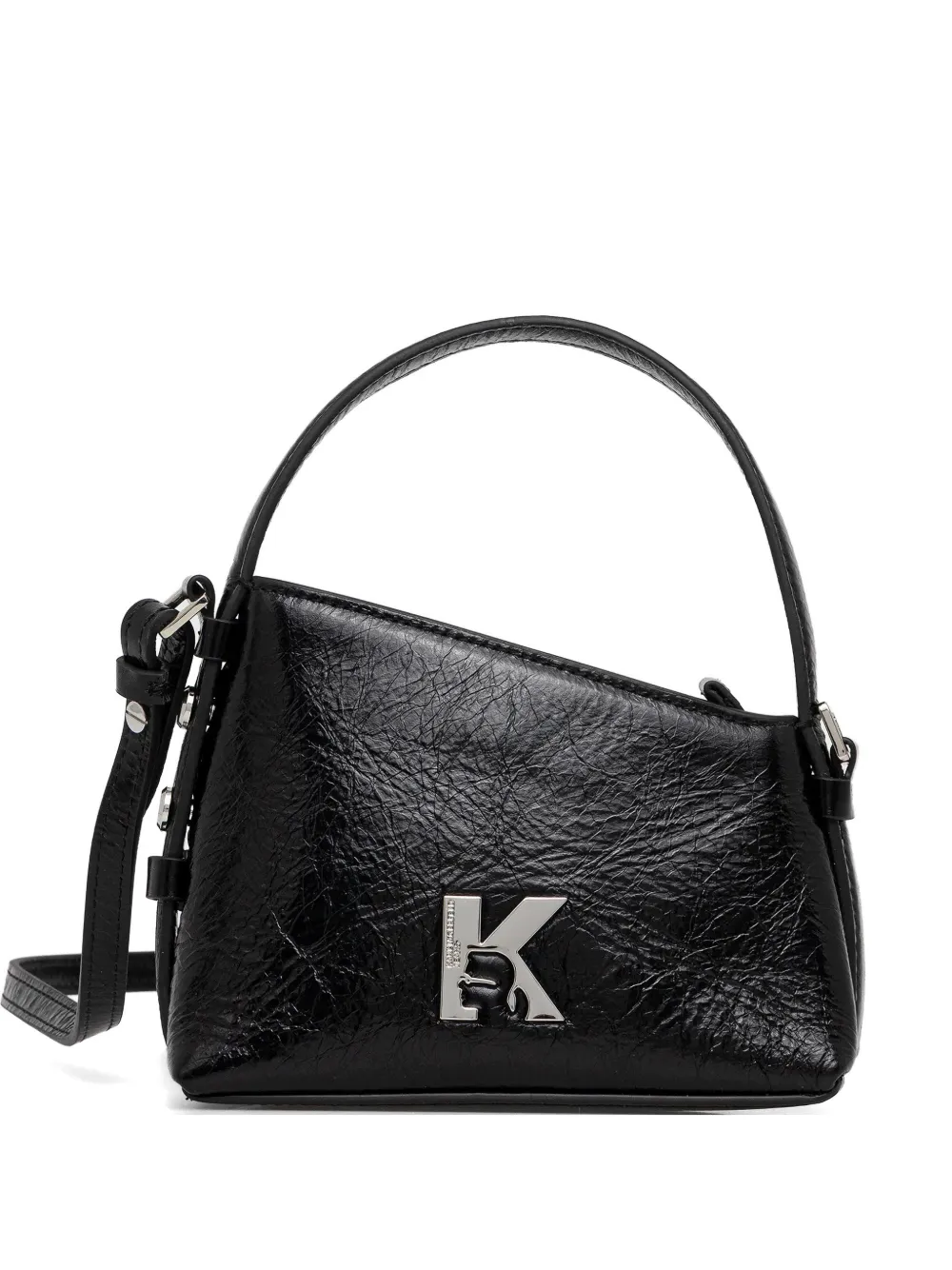 Karl Lagerfeld Jeans logo-plaque cross body bag - Nero