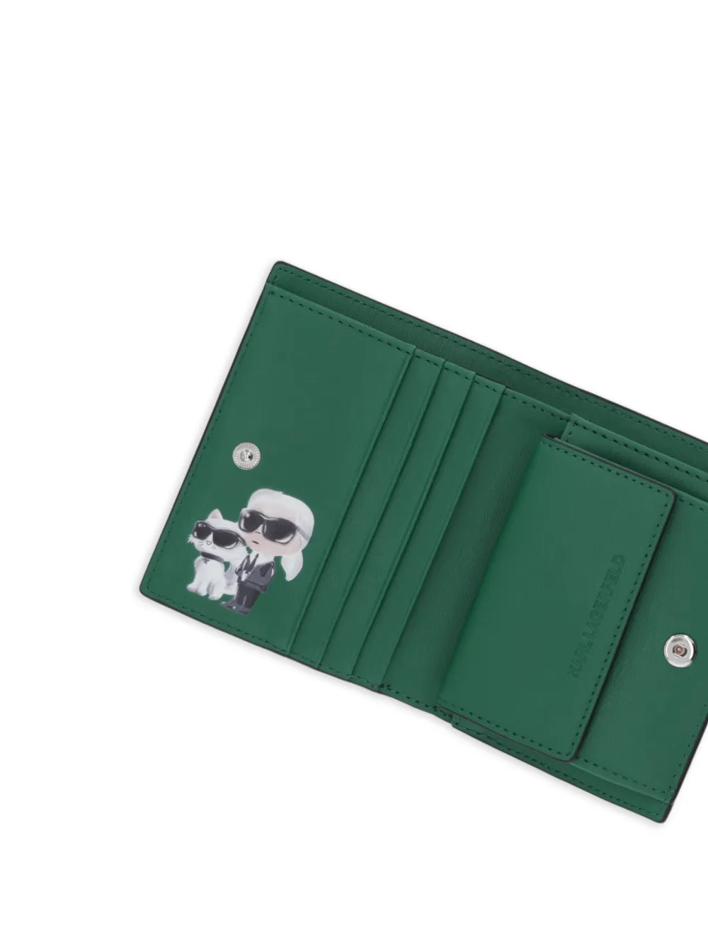 Karl Lagerfeld Portemonnee met logoprint Zwart