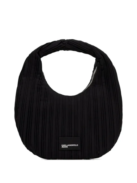 pleated-details shoulder bag