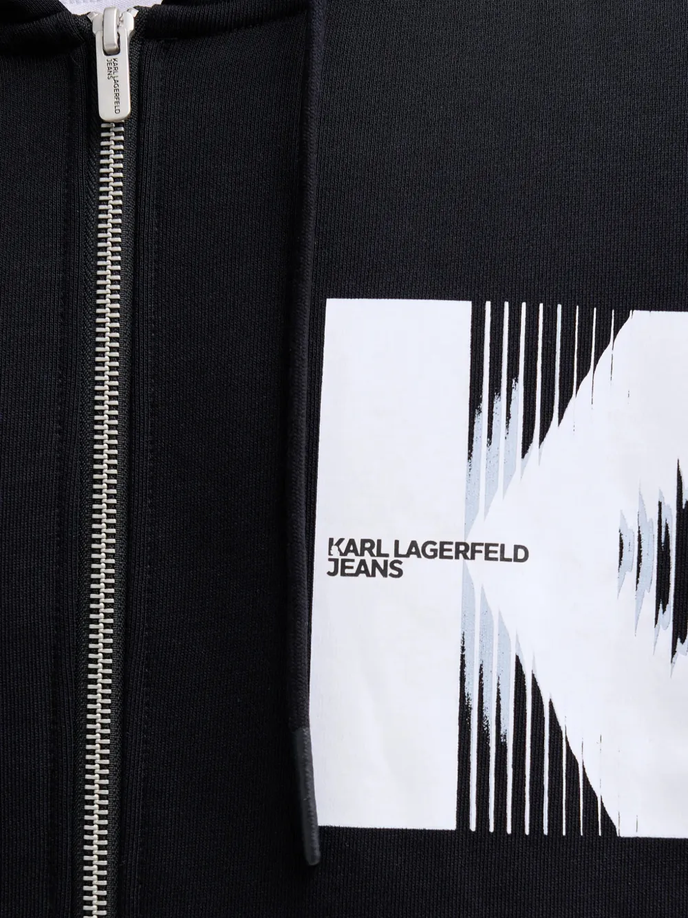Karl Lagerfeld Jeans Hoodie met K-detail Zwart