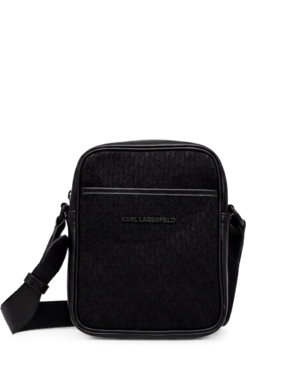 Karl Lagerfeld Borsa messenger con zip - Nero