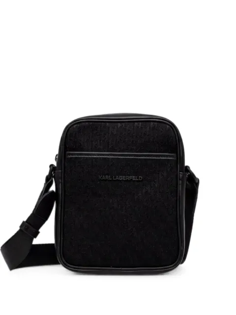 Karl Lagerfeld zipped messenger bag