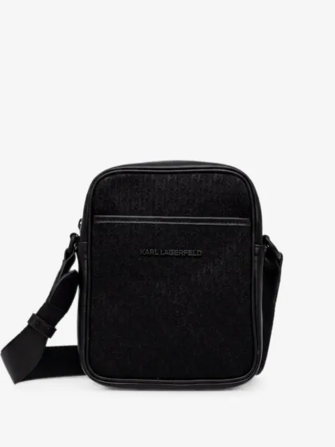 Karl Lagerfeld zipped messenger bag
