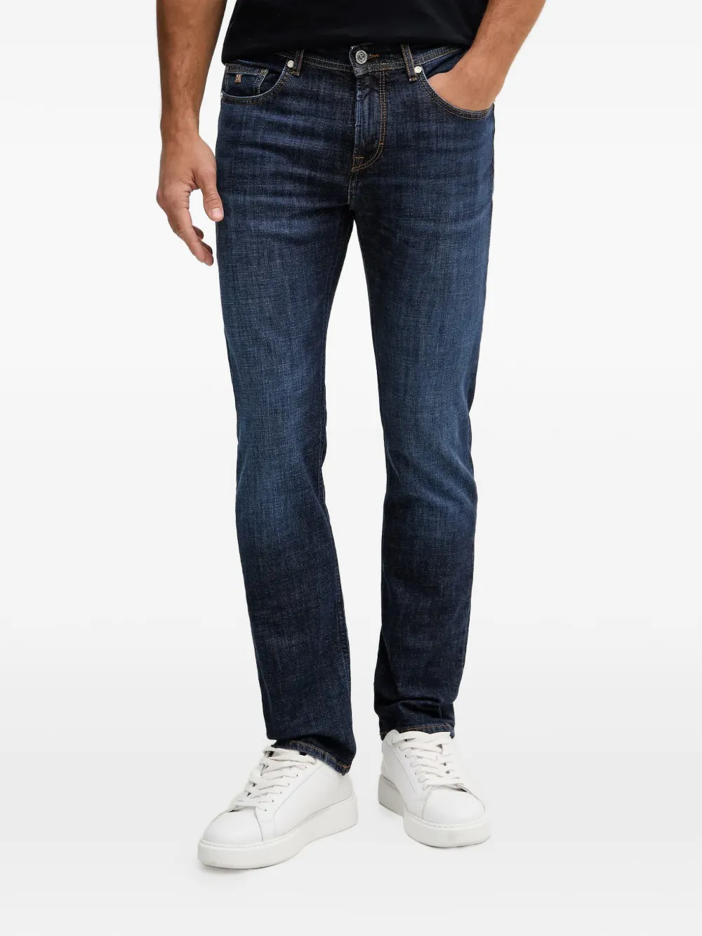 Karl Lagerfeld stitched jeans - Blu