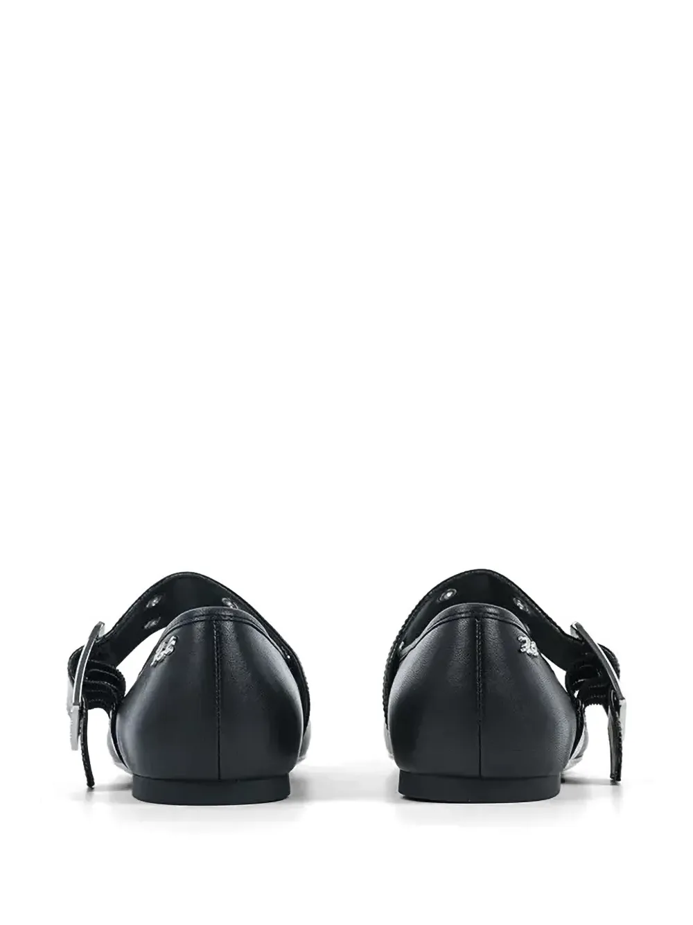 Karl Lagerfeld buckle-detail ballet flats Zwart