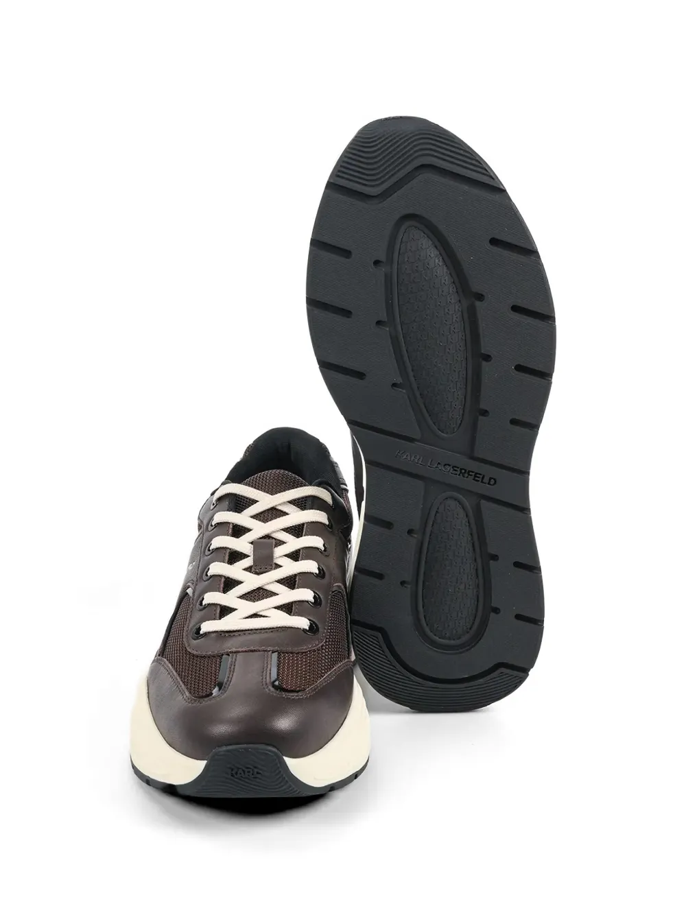Karl Lagerfeld Sneakers met logo Bruin