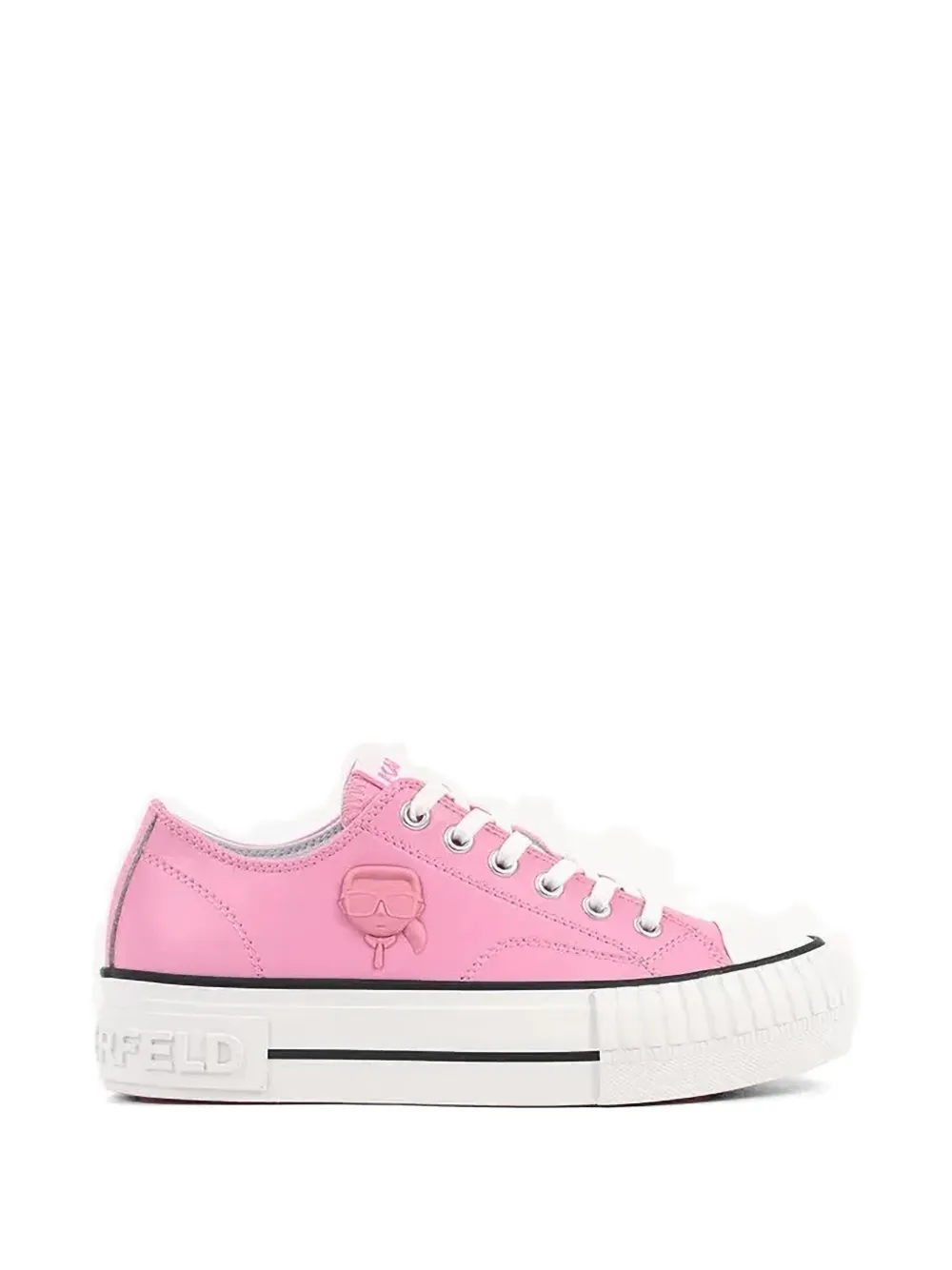 Karl Lagerfeld logo-appliqué sneakers - Rosa