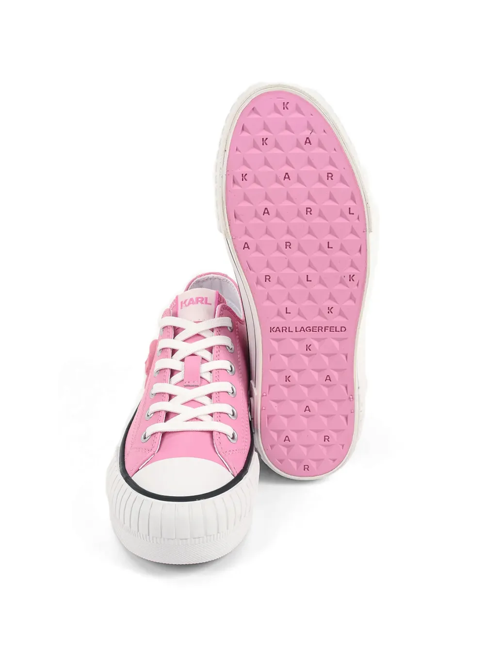 Karl Lagerfeld Sneakers met logo-applicatie Roze