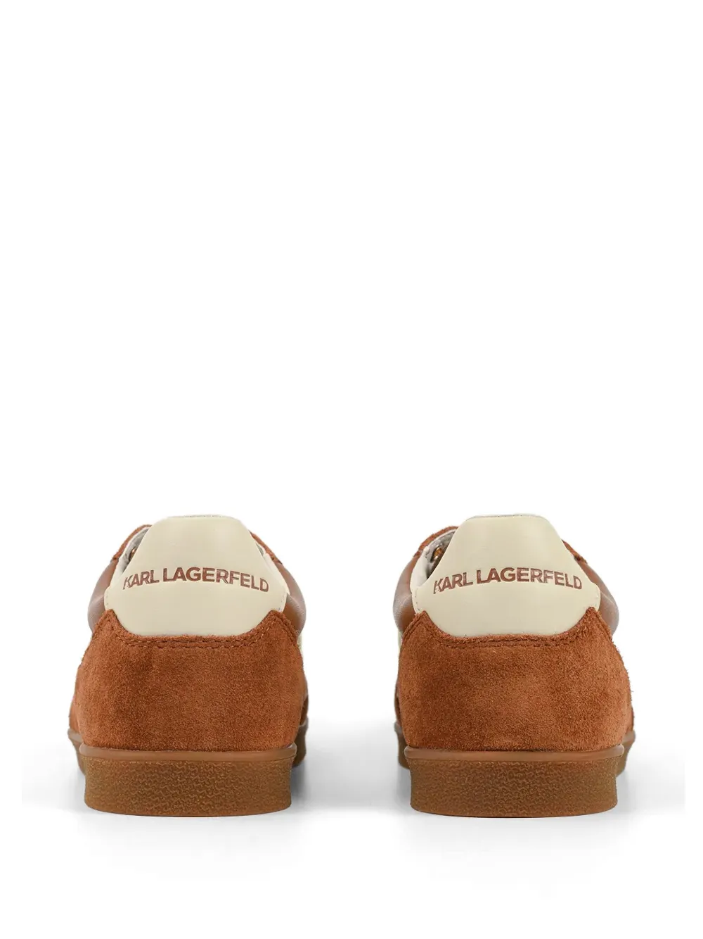 Karl Lagerfeld Kandidate sneakers met vlakken en veters Bruin