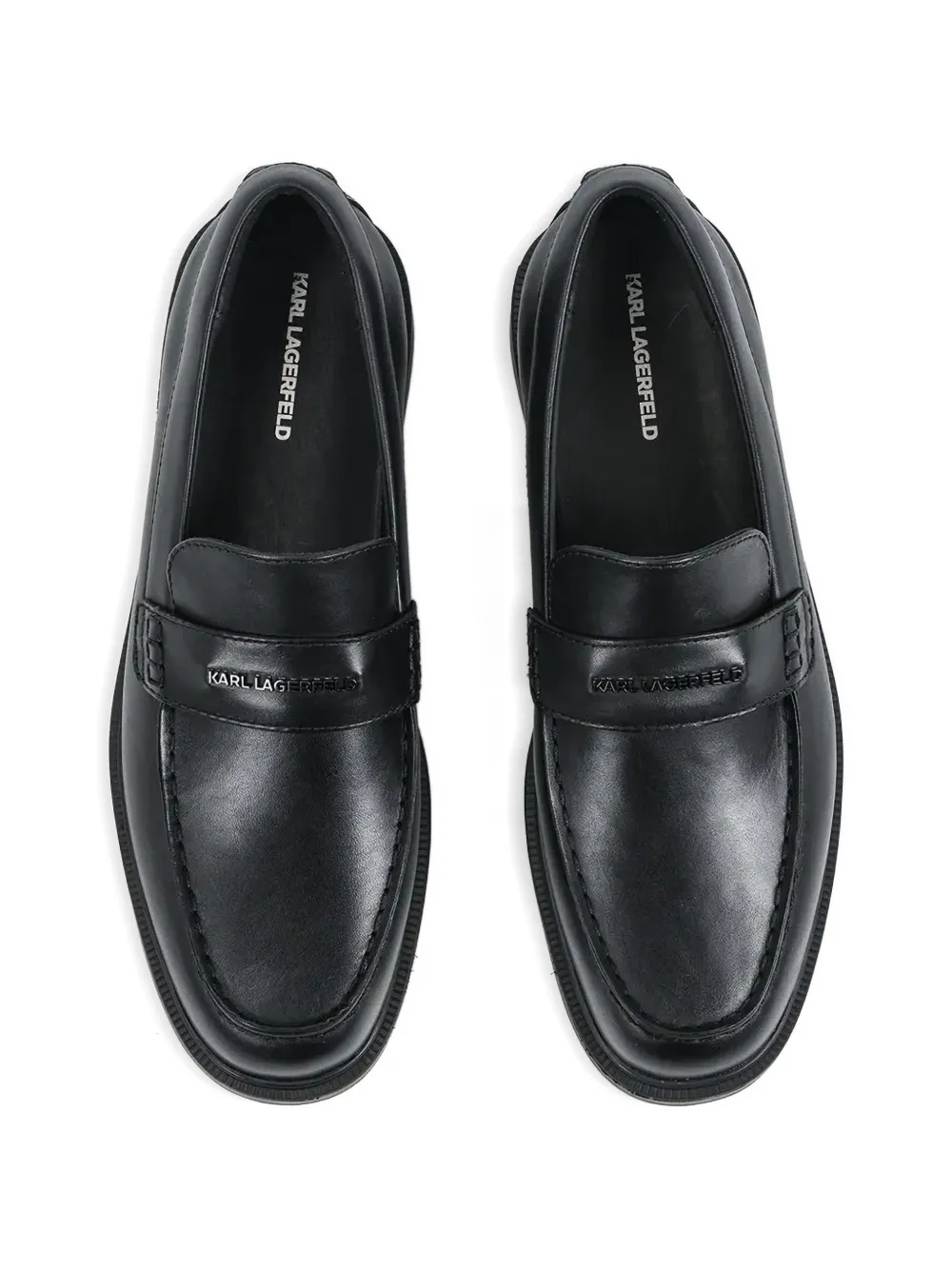 Karl Lagerfeld Loafers met bandje Zwart