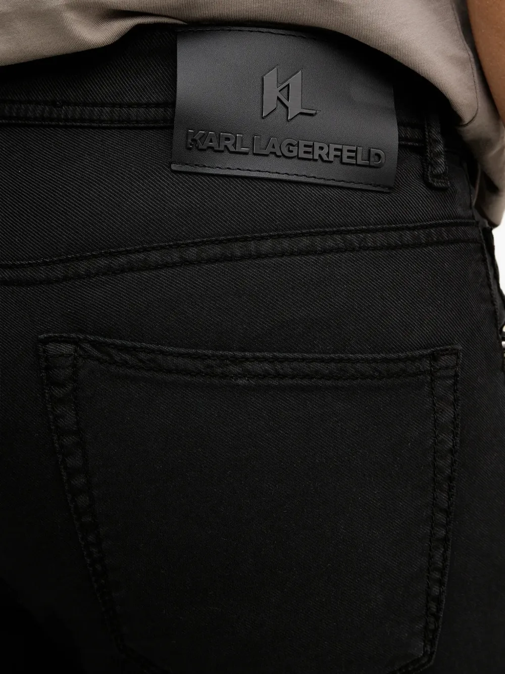 Karl Lagerfeld Broek met patch Zwart