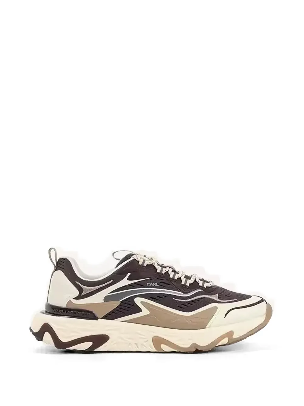 Karl Lagerfeld lace-up fastneing sneakers - Marrone