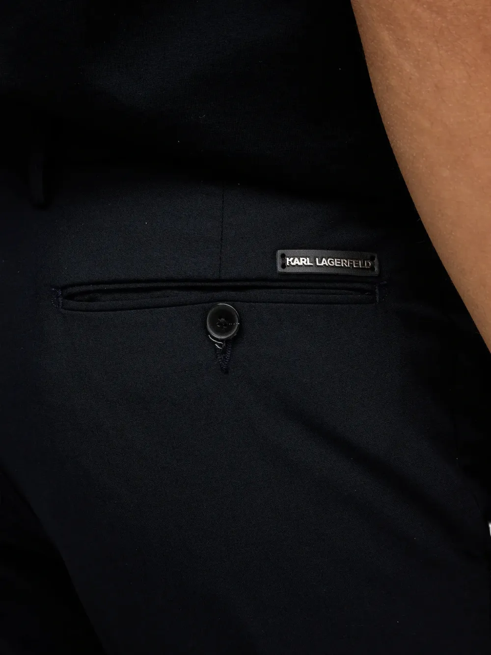 Karl Lagerfeld Broek met knopen Blauw