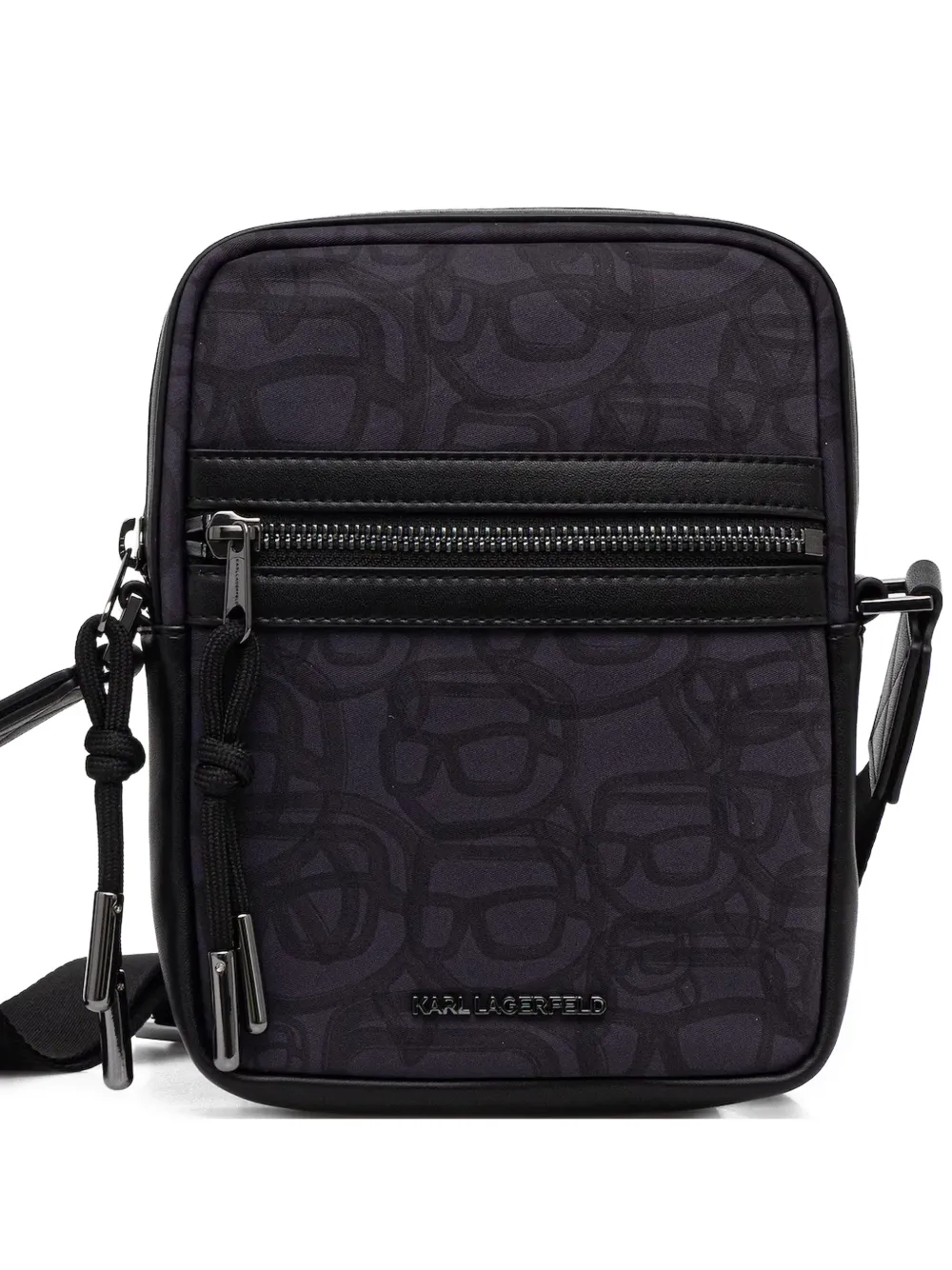 Karl Lagerfeld print-detail belt bag - Grigio