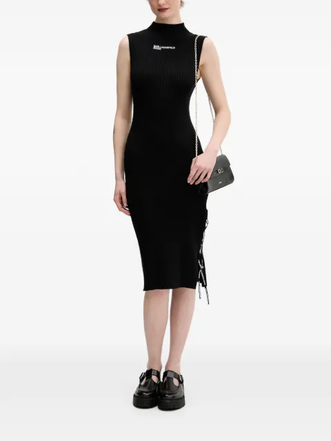 ribbed fitted-cut midi dress