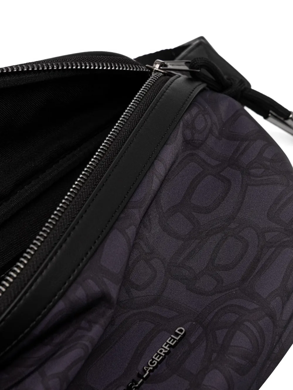 Karl Lagerfeld Heuptas met monogram Zwart