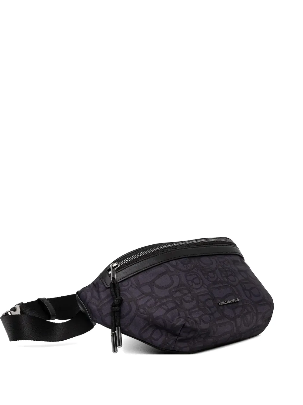 Karl Lagerfeld monogram zbelt bag - Nero