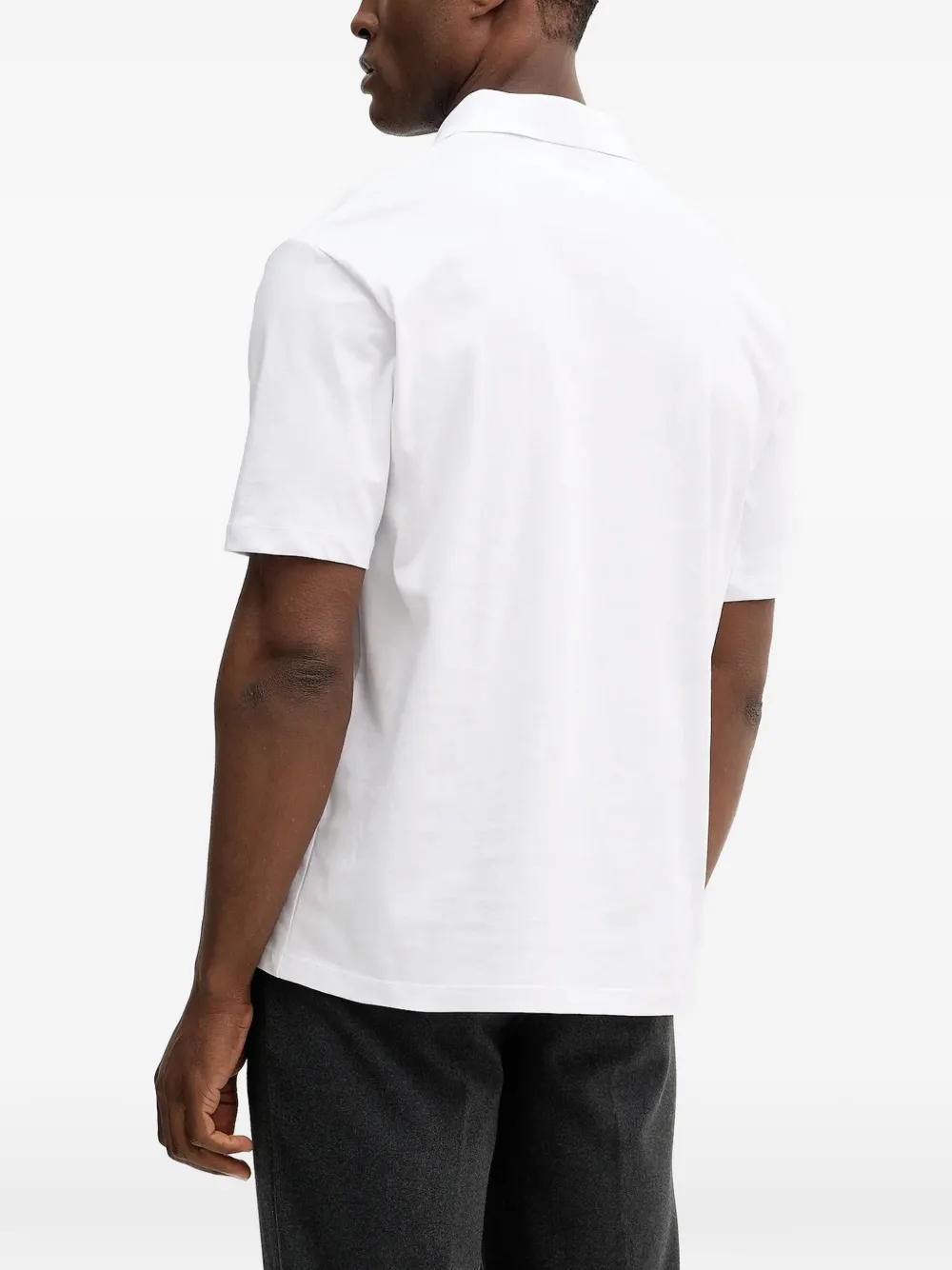 Karl Lagerfeld Poloshirt met zak Wit