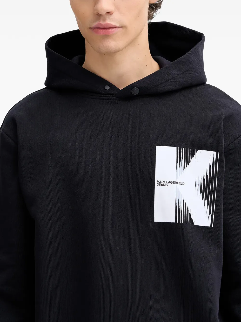 Karl Lagerfeld Jeans Hoodie met print Zwart