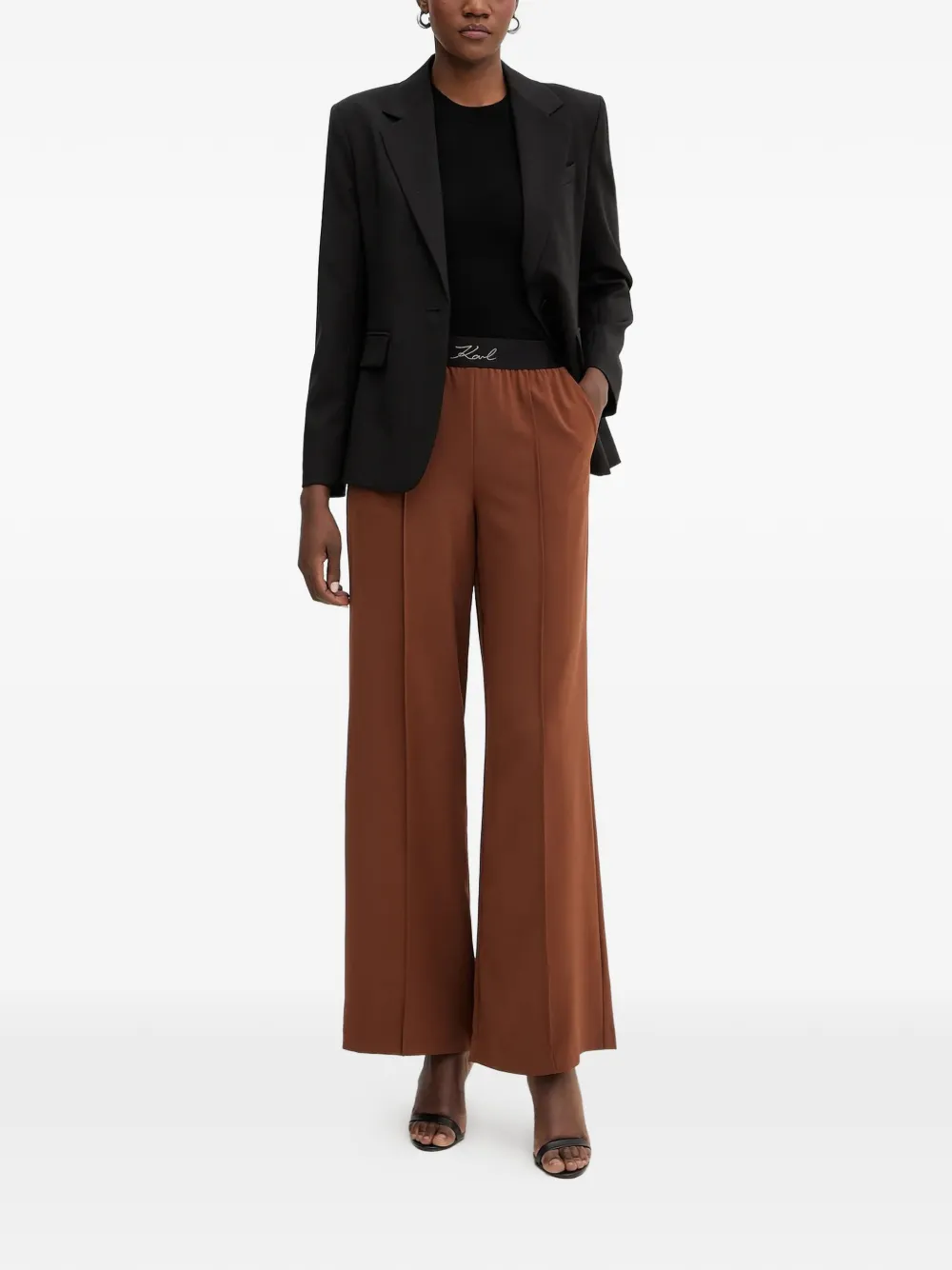 Karl Lagerfeld Flared broek Bruin