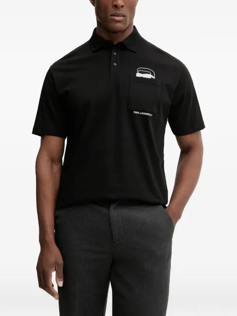 Karl Lagerfeld pocket-detail polo shirt