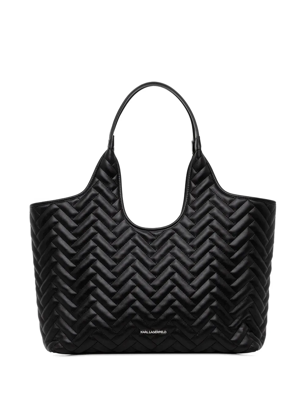 Karl Lagerfeld K/Brick quilted tote bag - Nero