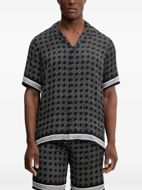 Karl Lagerfeld patterned short-sleeve shirt