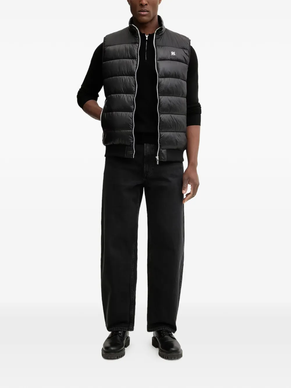 quilted zip vest