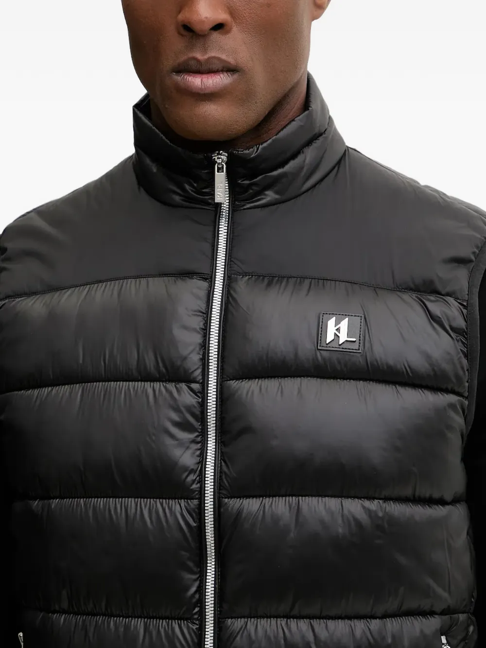 quilted zip vest
