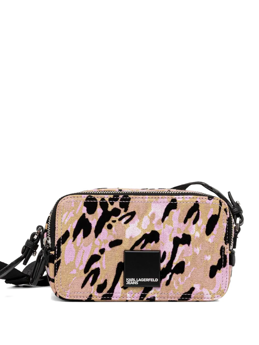 Karl Lagerfeld Jeans leopard-print cross body bag - Toni neutri