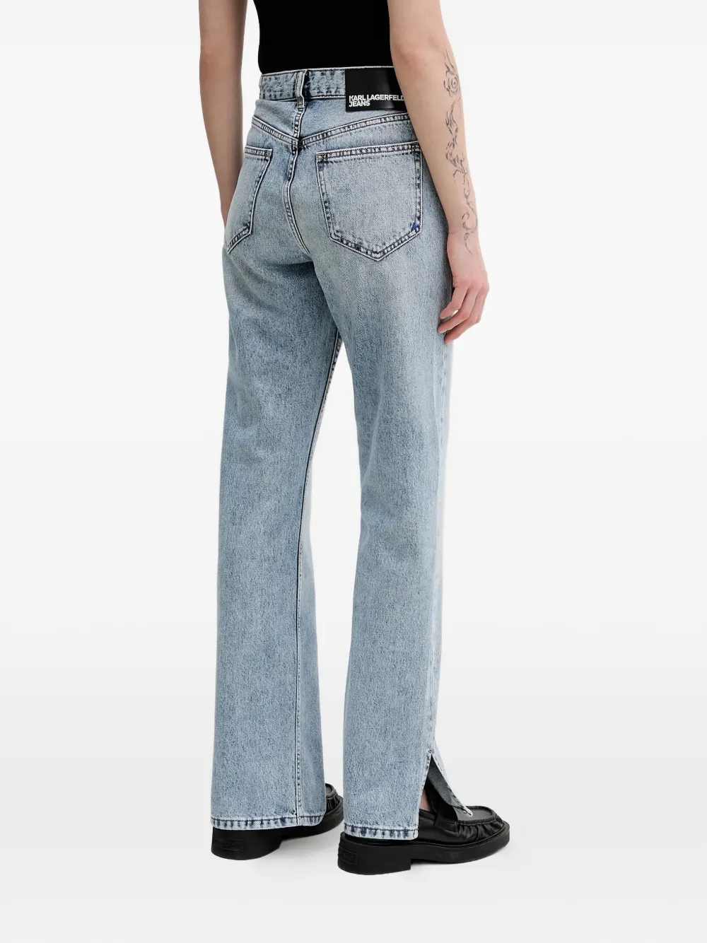 Slit-Detail Jeans