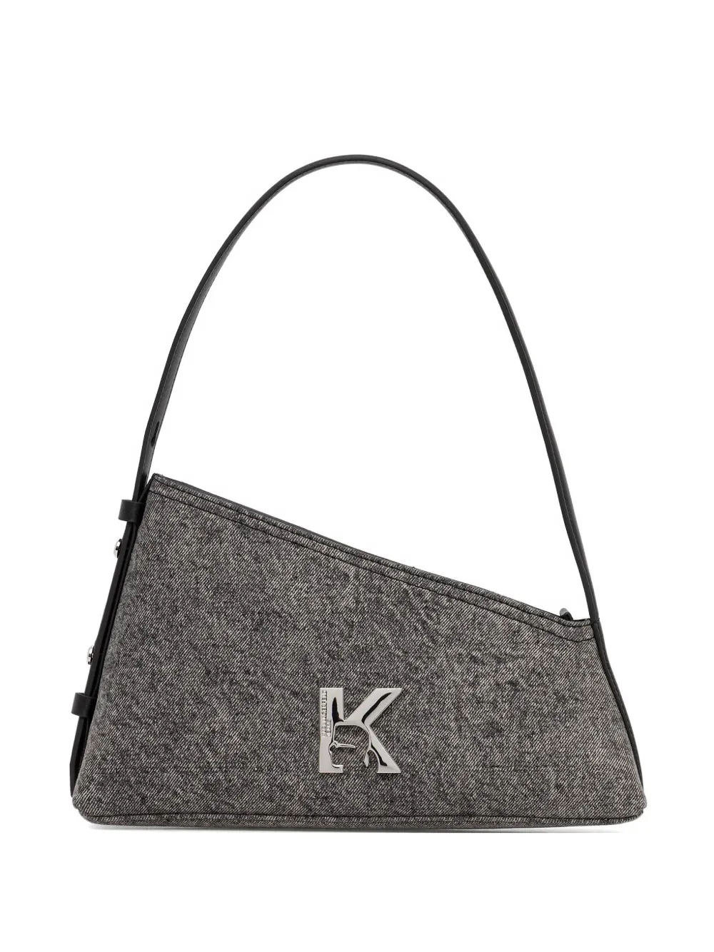 Karl Lagerfeld Jeans Geo denim shoulder bag - Nero