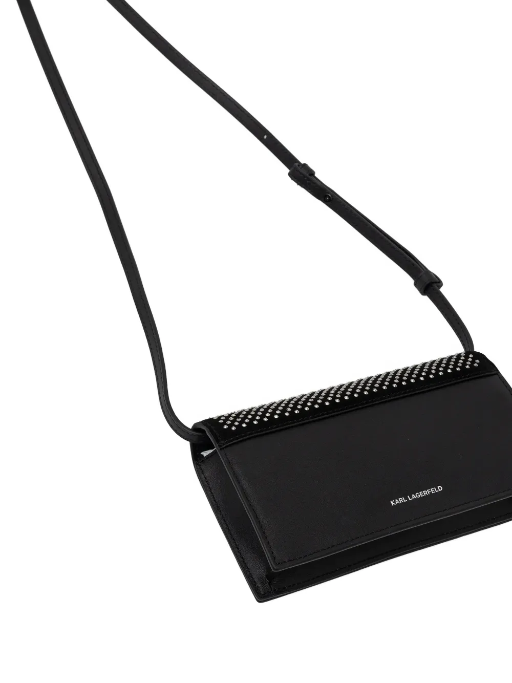 Karl Lagerfeld Crossbodytas met logo van studs Zwart